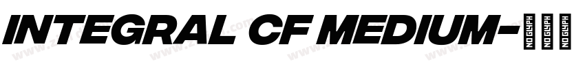 Integral CF Medium字体转换